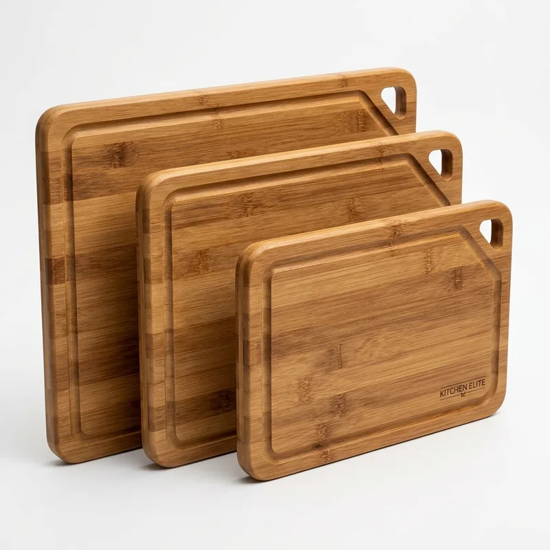 Premium Bamboo Cutting Board Set