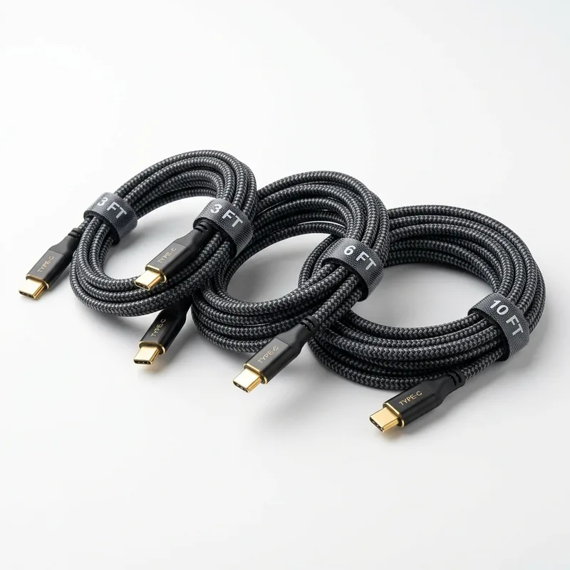 Braided USB-C Cable Pack (3-Pack)