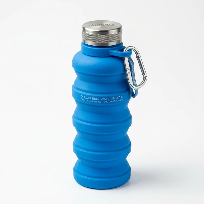 Collapsible Silicone Water Bottle